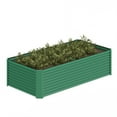 thumbnail image 6 of ModFusion 2-Pack 8×4×2 ft Raised Garden Bed Kit with Reinforcement Bars, Safety Rubber Edging, Corrugated Galvanized Metal Steel, 479-Gallon Outdoor Planters, Green, 6 of 10