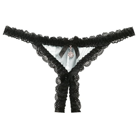 

WZHKSN Womens Patchwork Panties White G Strings Thongs 1-Pack