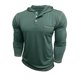 thumbnail image 4 of Blusa de manga larga con capucha para hombre, informal, a la moda, de color sólido, transpirable, de manga larga, con cuello redondo, blusa de poliéster para hombre, 4 of 6