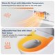 thumbnail image 2 of Asiento de inodoro bidé electrónico alargado - Inteligente y calefaccionado - Agua tibia continua, secador de aire cálido, desodorizador, boquilla autolimpiante ajustable, 2 of 8