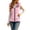 Pink, variant on Cekizud Womens Puffer Vest Winter Hooded Faux Fur Trim Puffer Jacket Sleeveless Zip Up Slim Fit Warm Coat with Pockets, S-2XL