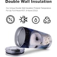 thumbnail image 2 of 20oz Owl Moon Tumbler Cup With Lid , Stainless Steel Double Wall Vacuum Thermos Insulated Travel Coffee Mug(Owl Moon Tumbler )One Tumbler Cup, 2 of 6