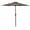 Tan, variant on Costway 10FT Patio Umbrella 6 Ribs Market Steel Tilt W/ Crank Outdoor Garden Burgundy