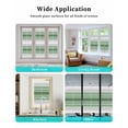thumbnail image 6 of Window Privacy Film Sage Green Stripes Stained Glass Window Film Decorative Sun Block Window Cover Modern Spring Abstract Striped Window Clings Static Adhesive Sticker for Bathroom 29.5"x118", 6 of 7