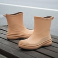 thumbnail image 4 of AUXDIQ Rain Shoes Women Men Mid-calf Boots Waterproof Rain Boots Outdoor Garden Shoes, 4 of 6