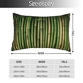 thumbnail image 2 of Kdxio Cotton Pillow Cases 14"x20" Pillowcases,Soft and Breathable Bedroom Pillow Cases-Green Bamboo Fence1-No Pillow Core, 2 of 5