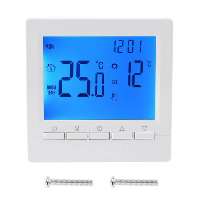 Thermostat Électronique Numérique Thermostat Électronique avec Affichage LCD Thermostat Mural Thermostat Intelligent Chauffage au Sol Régulateur de Température