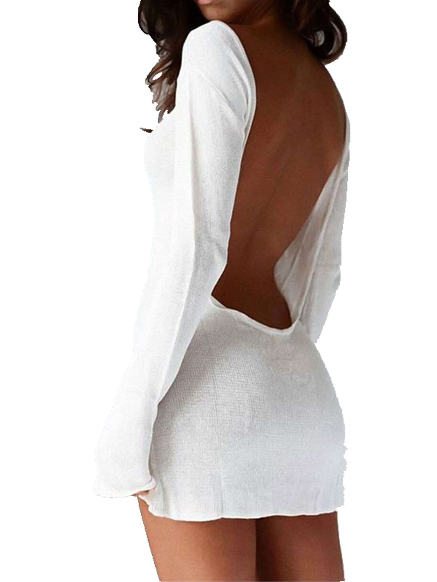 Irreplaceable Off White Backless Bum Ruched Fishtail Maxi Dress – Club L  London - UK