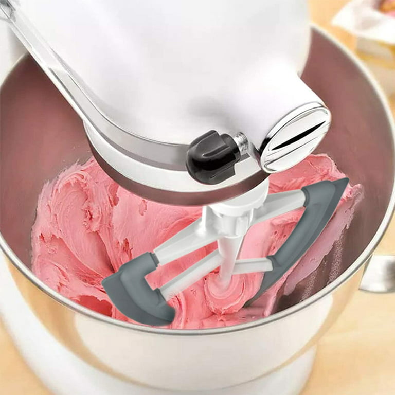 Stainless Steel Flex Edge Beater for KitchenAid Artisan Classic Tilt-Head  4.5 QT Stand Mixers, Paddle with Silicone Edges Scraper, Dishwasher Safe