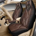 thumbnail image 3 of Xixirimido Car Seat Covers Front Seats Leather Universal Fit for Cars, Vans, Trucks, SUV, Set of 5 Car Seat Protector with Seatbelt Covers & Center Console Cover, Butterfly Leather Print, 3 of 8