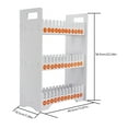 thumbnail image 2 of 3-Tier 36 Slots Multiple Cell Phone Stand Rack, PVC Mobile Phone Holder (36 Slots), White Cell Phone Storage Organizer, 2 of 25