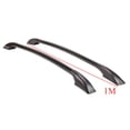 thumbnail image 2 of Yassdwbn 39" Car Decorative Side Bars Rails Roof Rack Top Frame Cover Trim Black Aluminum, 2 of 5