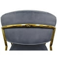 thumbnail image 5 of Best Master Furniture Bellai Gold Plated with Velour Fabric 24" Bar Chair, Set of 2, Pink, 5 of 5