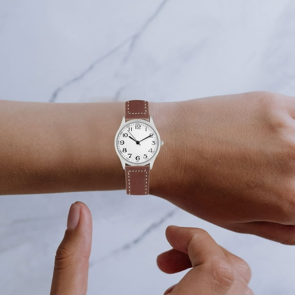 COOPHYA Women Watch Strap Watch Band Leather Light Brown 1Pack