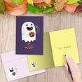 thumbnail image 3 of Tree-Free Greetings Halloween Greeting Card 2 Pack, 5x7, Ghost with Candy (GT63161), 3 of 7