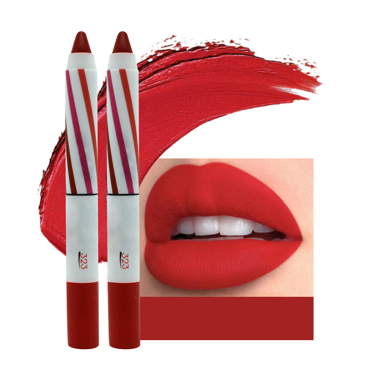 2pc-lipstick-pencil-lip-liner-velvet-silk-lip-gloss-makeup-long-lasting