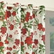 thumbnail image 5 of Cortinas navideñas estampadas | Cortinas opacas con ojales perforados | Decoración festiva para sala de estar en rojo y blanco | Panel bloqueador de luz de 135 x 213 cm, 5 of 5