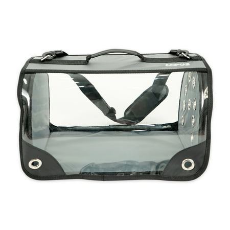 Small Pet Carrier for Small Dogs and Cats - Waterproof Soft Pet Travel Bag with Meshed Window - TSA Approved Pet Carrier for Cat Travel Bag - 7.9 x 13.8 x 7.9 Inch - Gray