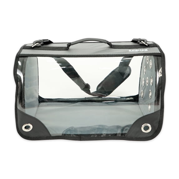 Small Pet Carrier for Small Dogs and Cats - Waterproof Soft Pet Travel Bag with Meshed Window - TSA Approved Pet Carrier for Cat Travel Bag - 7.9 x 13.8 x 7.9 Inch - Gray