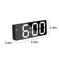 thumbnail image 3 of Rbaofujie Réveils Numériques Intelligents pour Chambres, Écran Led, Répétition, à Intensité Réglable, Température, Date, 12/24 H, Petite Horloge Électronique de Bureau pour Cuisine et Bureau, 3 of 6