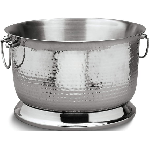 Fashion Stainless Steel Hammered Party Tub (16 X 16) Made In India gm6862