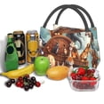 thumbnail image 3 of Fotbe Animal Filled Noahs Ark Bolsa Térmica Portátil con Estampado, Bolsa de Entrega de Alimentos Aislada, Bolsa Reutilizable de Gran Capacidad para Comidas y Supermercado, 3 of 6