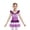Purple, variant on Girls Figure Skating Dress Sleeveless Tiered Ruffled Mermaid Ballet Dance Tutu Skirt Dancewear Purple 16