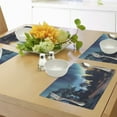 thumbnail image 4 of Ambesonne Fantasy Place Mats Set of 4, Aurora Borealis Night, Standard Size, Multicolor, 4 of 6