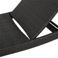 thumbnail image 4 of Noble House Salem Outdoor Gray Wicker Chaise Lounge Chair, 4 of 13