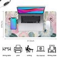 thumbnail image 5 of Flowers and White Stamens Desk Mouse Pad Pad Mouse Waterproof Non Slip for Office Home Work Gaming Desktop Tables Mousepad Rubber Base Mousepad with Stitched Edges 35.4x15.7inches, 5 of 7