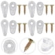 thumbnail image 4 of EeaseMX 60 juegos de clips de plástico para vidrio, clips de retención para gabinete con tornillos, 4 of 7