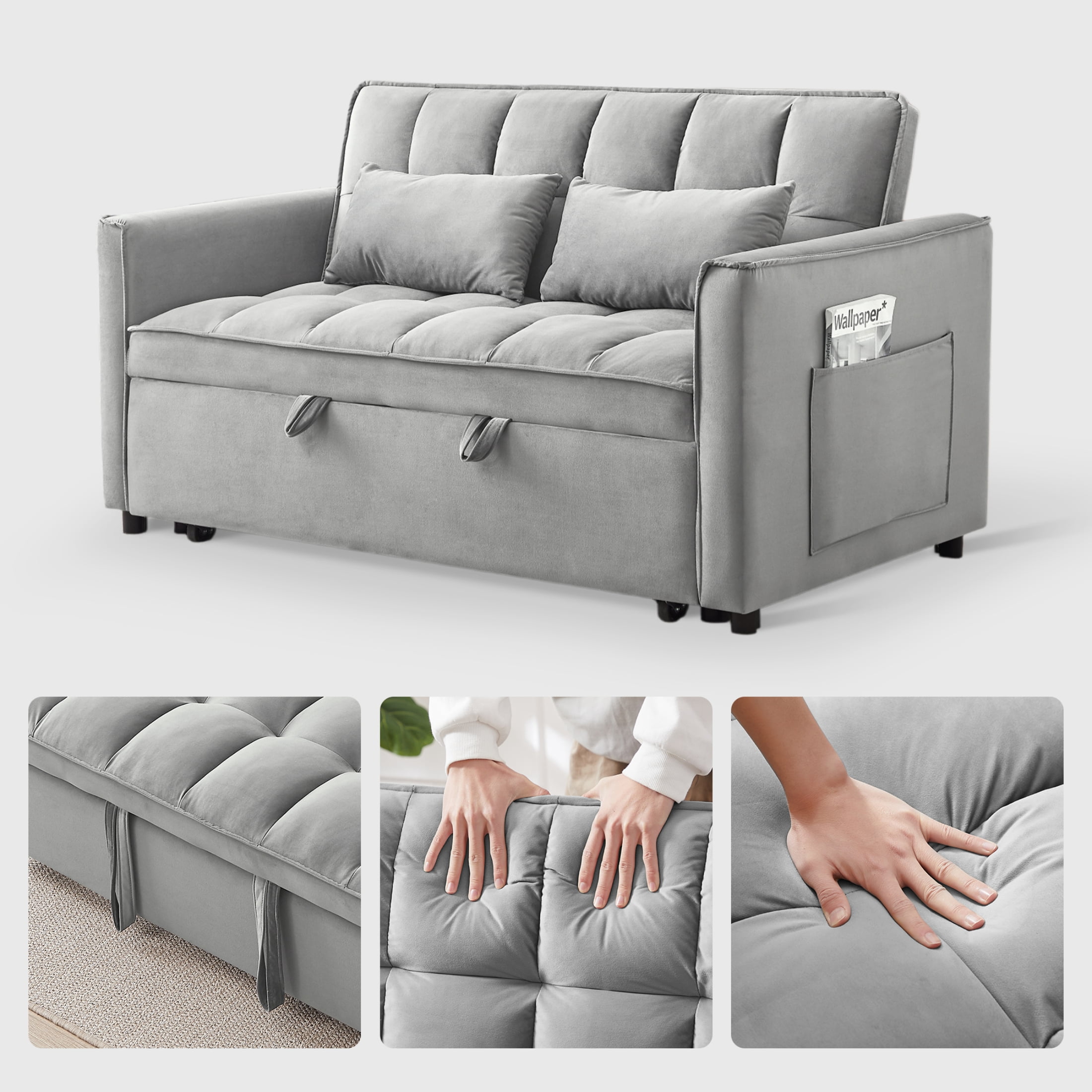 Sofa Bed, Gray