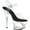 Clear/Black/Clear, variant on Women's Pleaser Moon 708 Cut-Out Platform Ankle-Strap Sandal