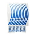 thumbnail image 5 of BUYISI 12 Pcs Accessoires de Moto Autocollants de Modification de Pneu de Roue Décalcomanies de Moyeu Bande de Jante pour Roues de 18-21 Pouces Autocollant Réfléchissant Bleu, 5 of 5