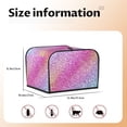 thumbnail image 3 of Cauagu Fun Rainbow for 4 Slice Toaster Cover (11.4''×7.9''×7.5'') Bread Machine Cover Toaster Protector Kitchen Appliance Dust Cover, 3 of 7