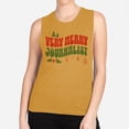 thumbnail image 2 of Very Merry Journalist Women's Muscle Tank X-Large Antique Gold, 2 of 5