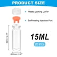 thumbnail image 2 of Uxcell Clear Glass Sample Vials, Liquid Bottles 20pack Orange 15ml, 2 of 7