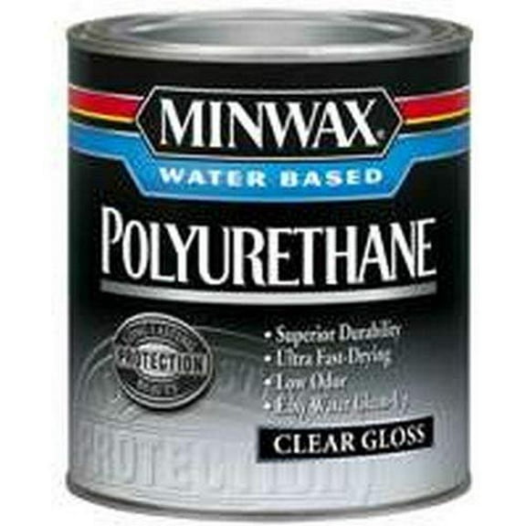 Minwax 63015 1 Quart Minwax Water Based Gloss Polyurethane