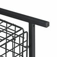 thumbnail image 6 of ZENSTYLE Industrial Style End Table 2-Tier Metal Frame W/ Storage Basket, Brown, 6 of 9