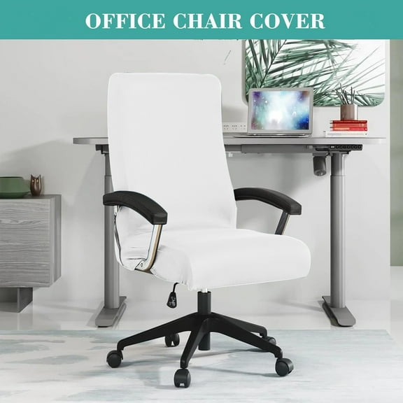 Stretch Spandex Office Chair Covers Anti-dirty Computer Seat Chair Cover Removable Slipcovers