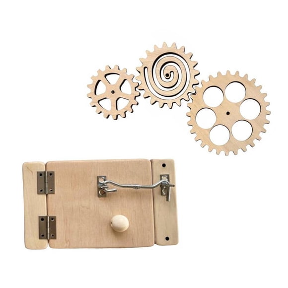 TISHITA 2x Busy Board DIY Parts Learning Activities Sensory Board Material for Child B