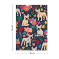 thumbnail image 3 of 4 Pcs Funny Kitchen Towels,French Bulldog Dog and Flower Microfiber Dish Towels,Kitchen Tea Towels,Kitchen Towel Set (18" X 26"), 3 of 3
