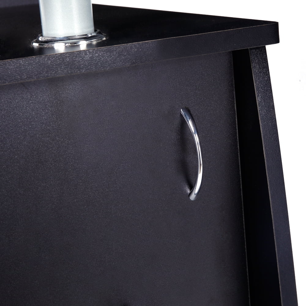 Lowestbest Computer Desk Storage Desk, Study and Office Desk with Drawers, Black Lowestbest Computer Desk Storage Desk, Study and Office Desk with Drawers, Black