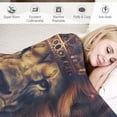 thumbnail image 3 of Orinice Lion Blanket Printed Throw Blanket for Kids Child Adults Soft Warm Flannel Blanket for Bed and Couch Bedroom Decor  60x80in, 3 of 6