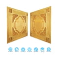 thumbnail image 5 of Artistic 3D ceiling tile interior decorative panel for Retail stores PL65 Golden 10Pcs/pack, 5 of 9