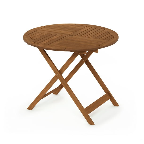 Furinno Tioman Outdoor Hardwood Sunlight Folding Table With Umbrella Hole Com - Tioman Round Wood Outdoor Dining Table Furinno Tioman Outdoor Hardwood Sunlight Folding Table With Umbrella Hole Com - Tioman Round Wood Outdoor Dining Table
