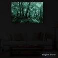 thumbnail image 6 of Startonight Canvas Wall Art Abstract Yellow Light in Forest Painting Framed 32" x 48", 6 of 6