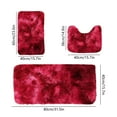 thumbnail image 3 of Wzzjkit 3PC Bathroom Rugs, Soft Mixed Color Bath Mats for Bathroom, Non-Slip Machine Washable Bathroom Mats, Thick Dry Quickly Absorbent Water Bath Mat, 3 of 7