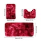 thumbnail image 3 of Juego de alfombras de baño de color mezclado oscuro, 3 unidades, alfombras para el baño de invierno, antideslizantes, suaves, absorbentes de agua, gruesas, lavables y fáciles de secar, 3 of 7