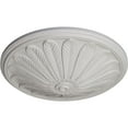 thumbnail image 3 of Ekena Millwork 25 1/2"OD x 5 1/2"P Brontes Ceiling Medallion (Fits Canopies up to 3 5/8"), Hand-Painted Ultra Pure White, 3 of 6